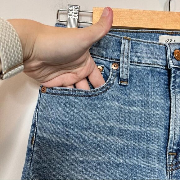 J Crew Denim Womens Size 25 9" High Rise Toothpick Jeans Light Wash Stretch - Picture 5 of 12